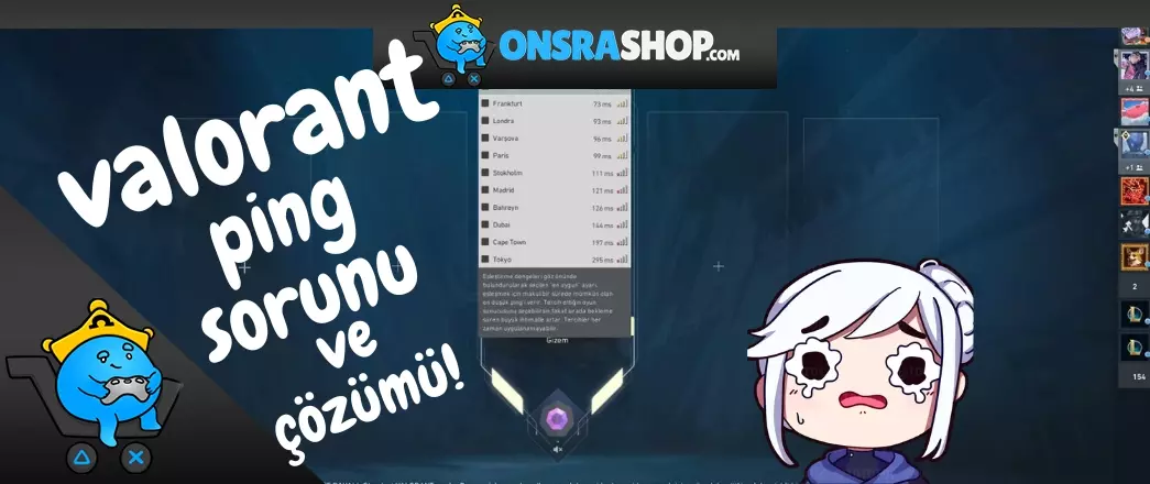 Valorant Ping Düşürme Yöntemleri