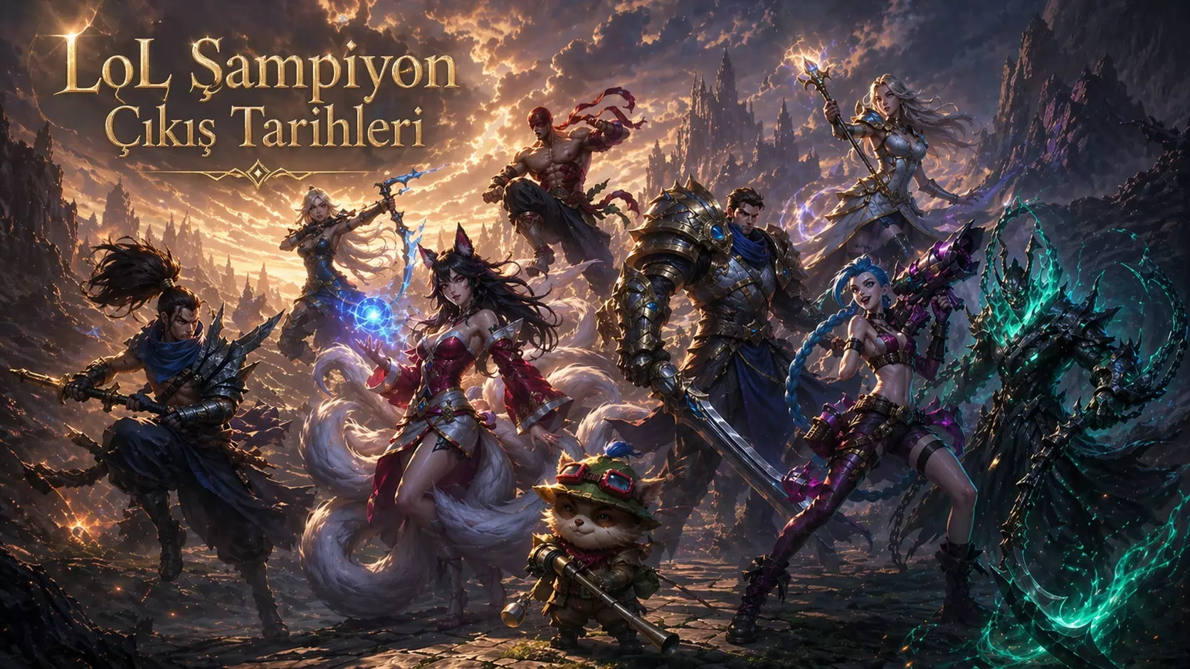 League Of Legends Şampiyon Çıkış Tarihleri (Tüm Şampiyonlar)