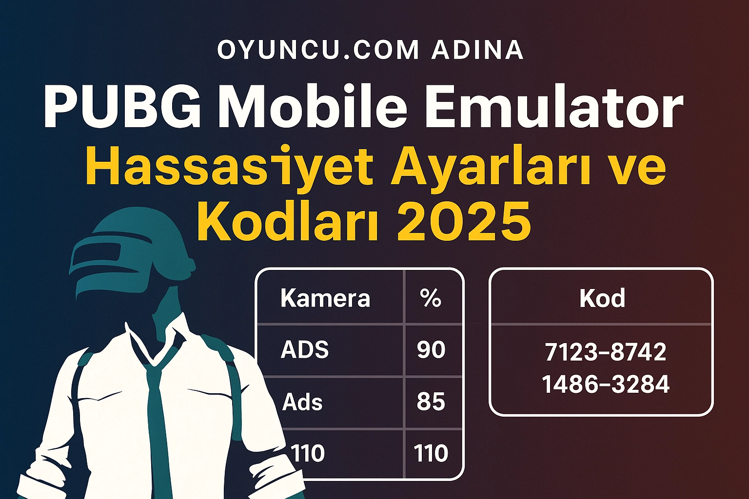 PUBG Mobile Emulator Hassasiyet Ayarları ve Kodları 2025