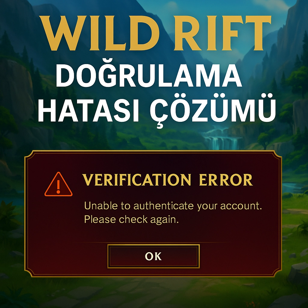 Wild Rift Doğrulama Hatası Çözümü (2025 Rehberi)