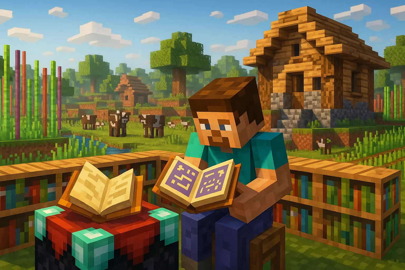 Minecraft'ta Kitap ve Kitaplık Nasıl Yapılır?