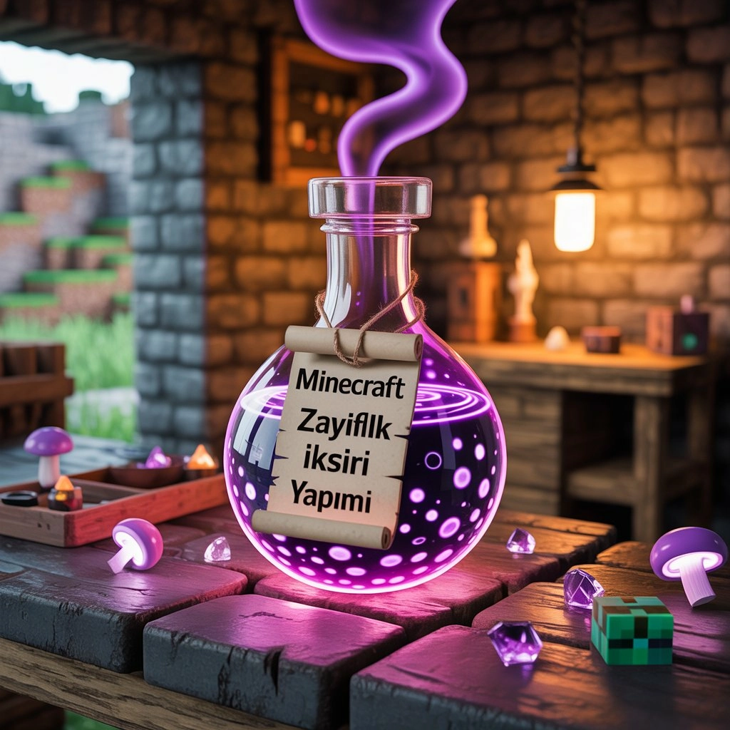 Minecraft Zayıflık İksiri Yapımı