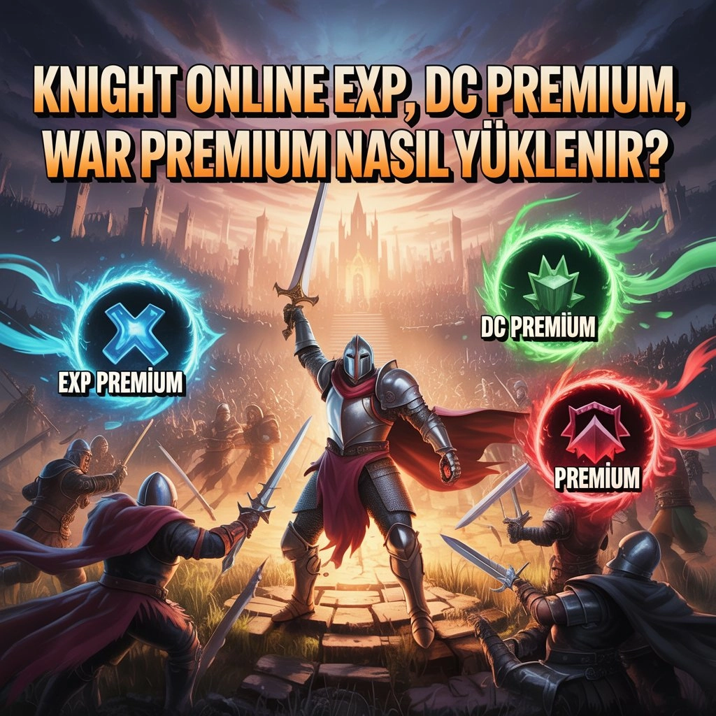 Knight Online EXP, DC Premium, War Premium Nasıl Yüklenir?