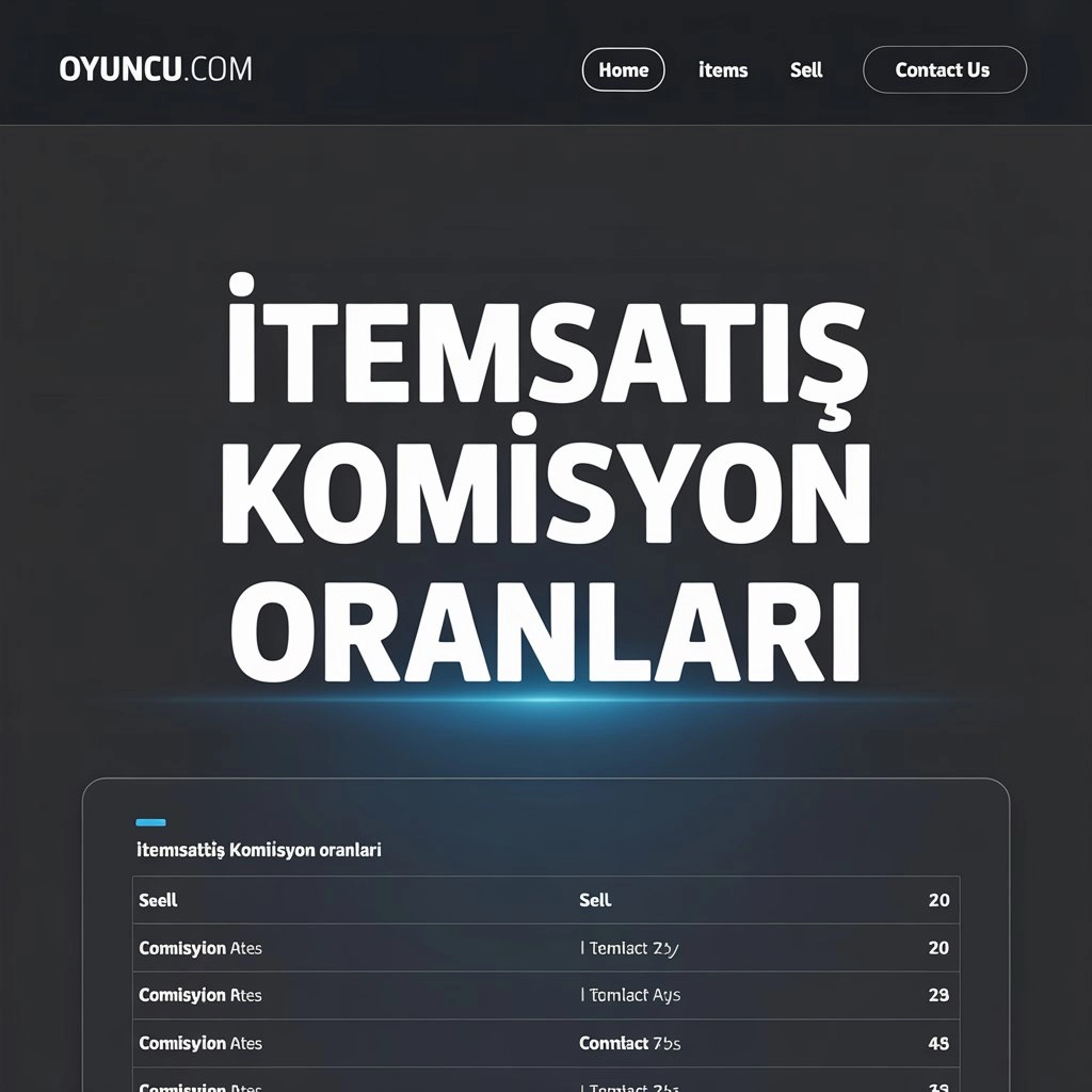 İtemsatış Komisyon Oranları Güncellemesi
