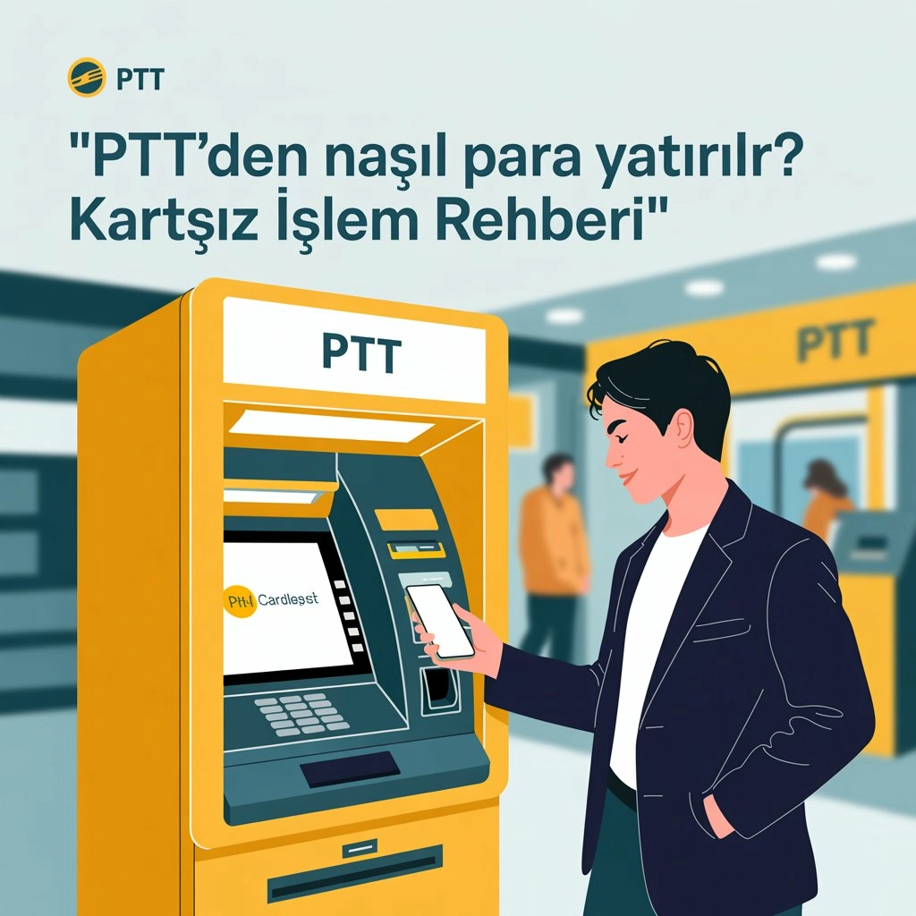 PTT’den Nasıl Para Yatırılır? PTT ATM’leri Kartsız İşlem