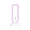 Rampage RM-H66 Guard Beyaz RGB Işıklı Kulaklık Standı (2×USB Port)