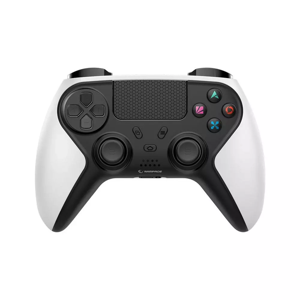 Snopy Rampage Tactic Bluetooth Çift Titreşimli PS4 Gamepad - Beyaz