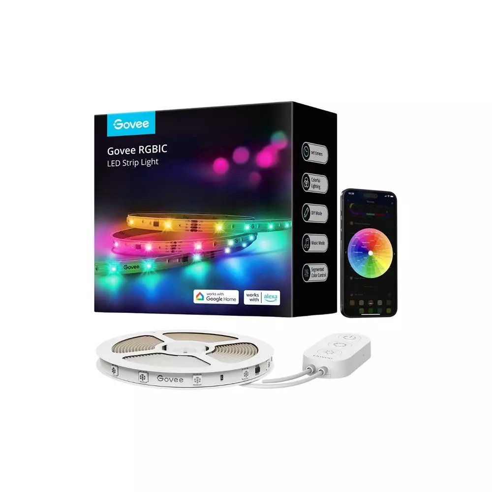 Govee RGBIC Basic WiFi + BT LED Şerit (10 Metre)