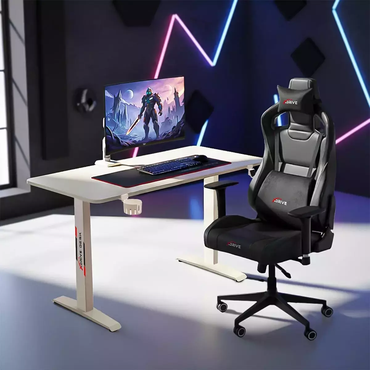 XDrive Rüzgar Oyuncu Masası Beyaz (100x60)