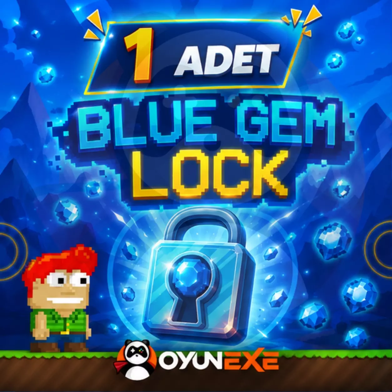 1 Adet Blue Gem Lock BGL