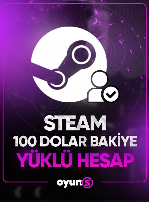 Steam 100 Dolar Bakiye Yüklü Hesap - Kişiye Özel