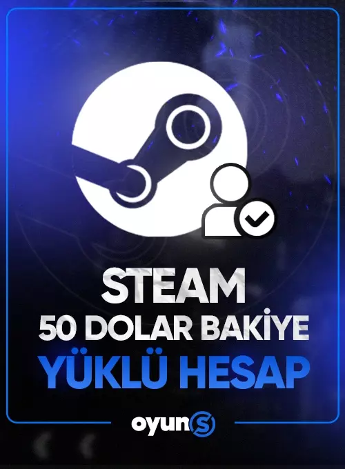Steam 50 Dolar Bakiye Yüklü Hesap - Kişiye Özel
