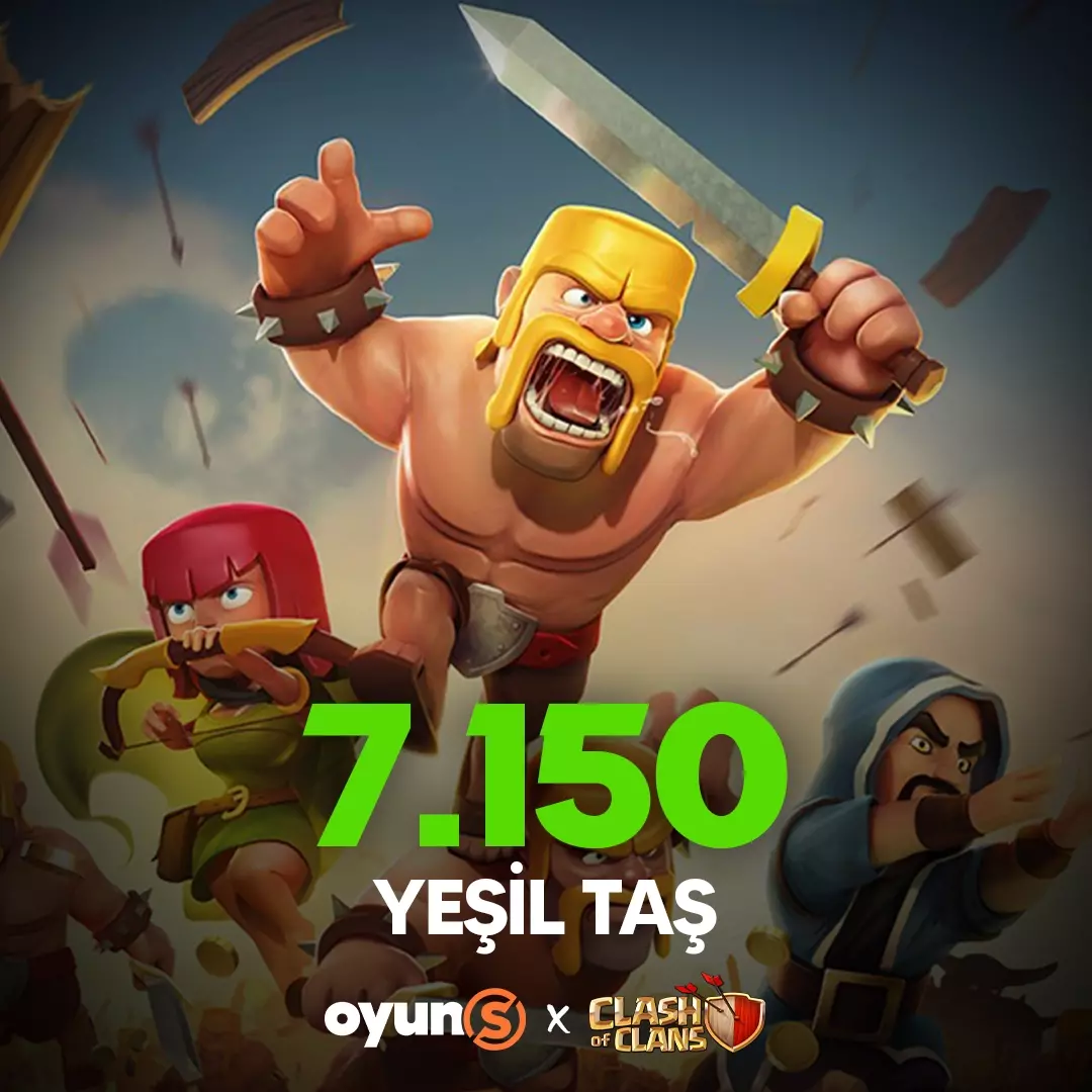 Clash of Clans 7150 Yeşil Taş