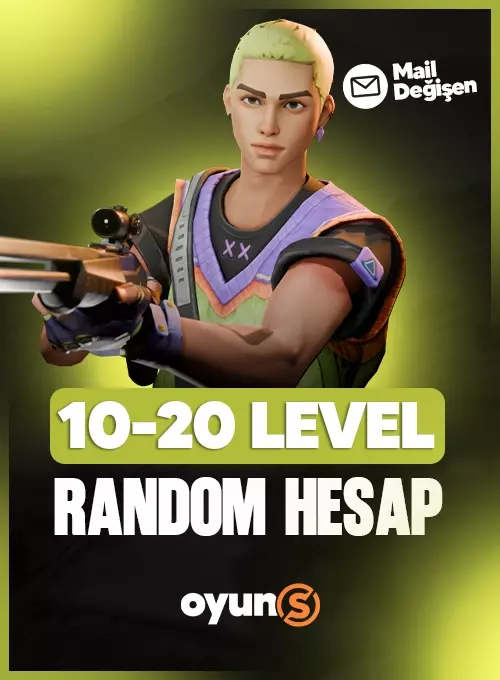 10-20 Level Random Hesap Mail Değişenli 🔥