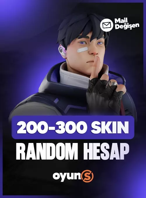 200-300 Skin Random Hesap - Mail Değişenli 🔥