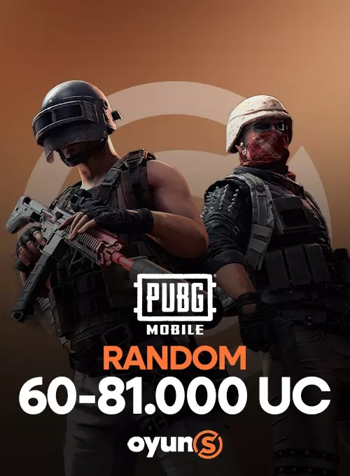PUBG MOBİLE RANDOM UC - 81.000 UC Kazanma Fırsatı