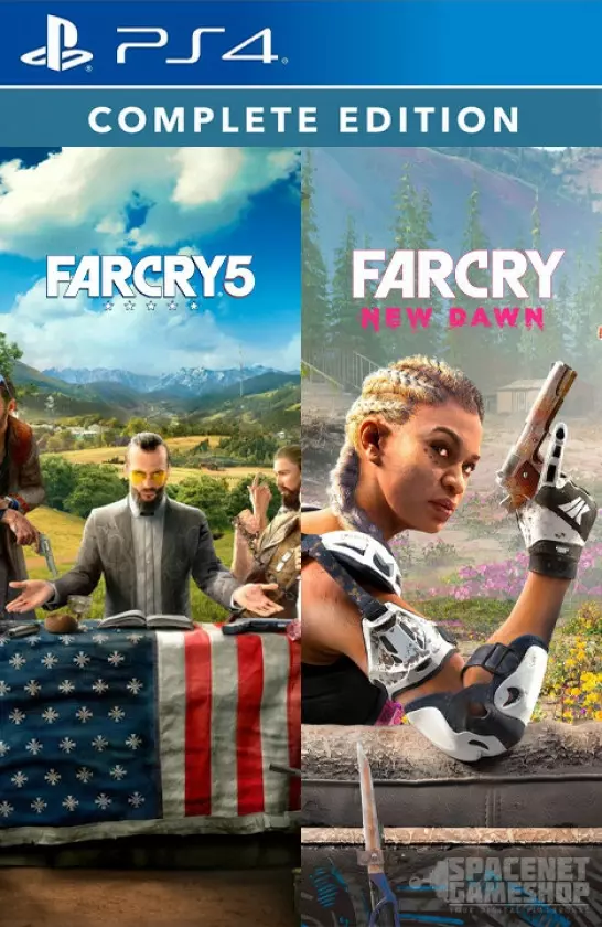 Far Cry® 5 + Far Cry® New Dawn Ultimate Edition | PS4 – PS5 (Online & Offline Kullanım)