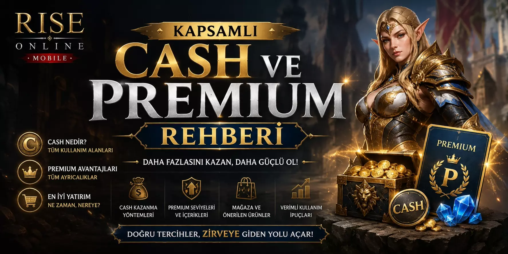 Rise Online Mobile Cash ve Premium Rehberi