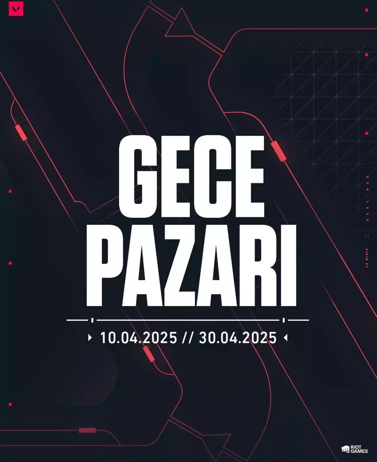 Valorant Gece Pazarı 10 Nisan'da Başlıyor Valorant Gece Pazarı 10 Nisan'da Başlıyor