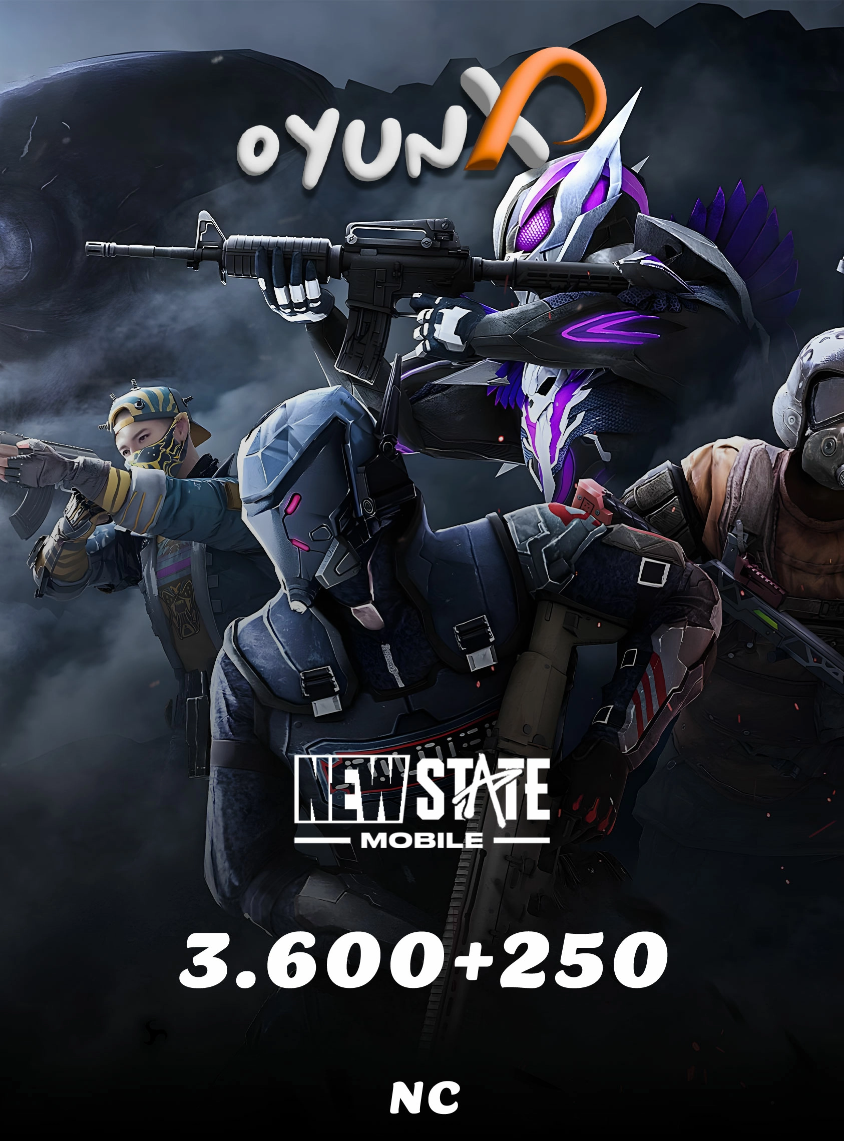 PUBG New State 3600 + 250 NC