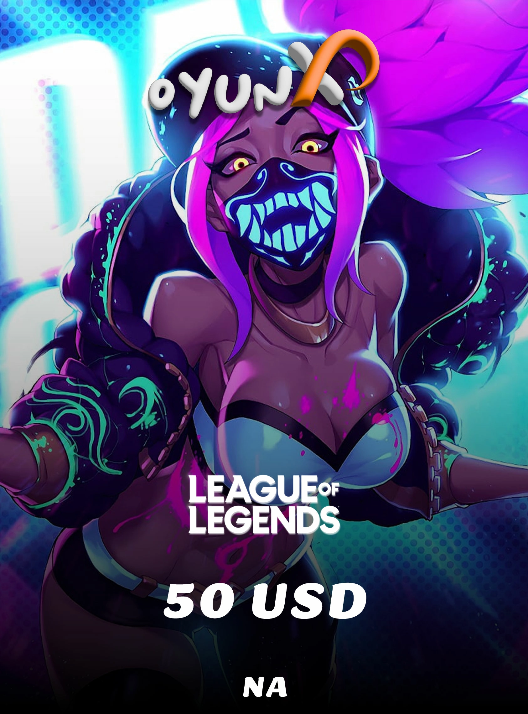 League Of Legends North America Riot Points RP 50 Dolar Riot Points