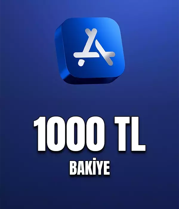Apple Store & İtunes Hediye Kartı 1000 TL