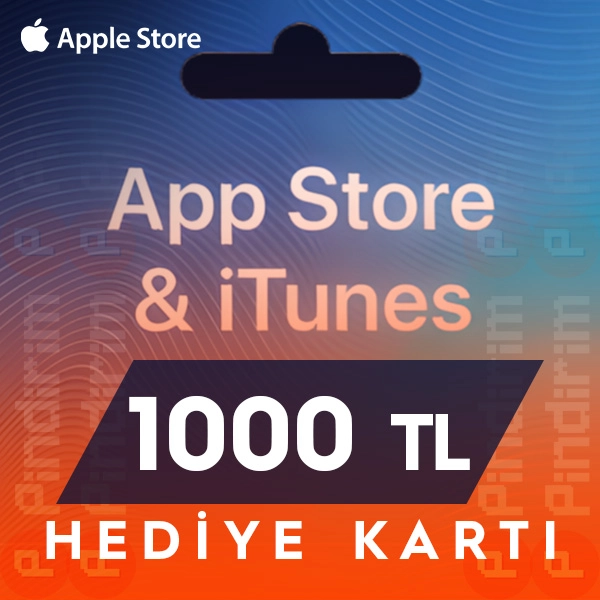 Apple Store & İtunes Hediye Kartı 1000 TL