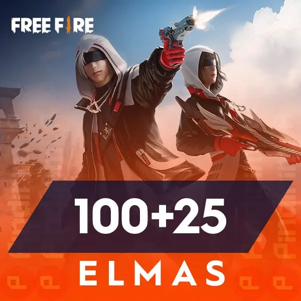 Free Fire 100 + 25 Elmas