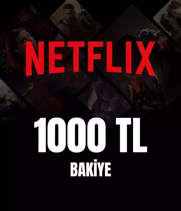 Netflix Hediye Kartı 1000 TL