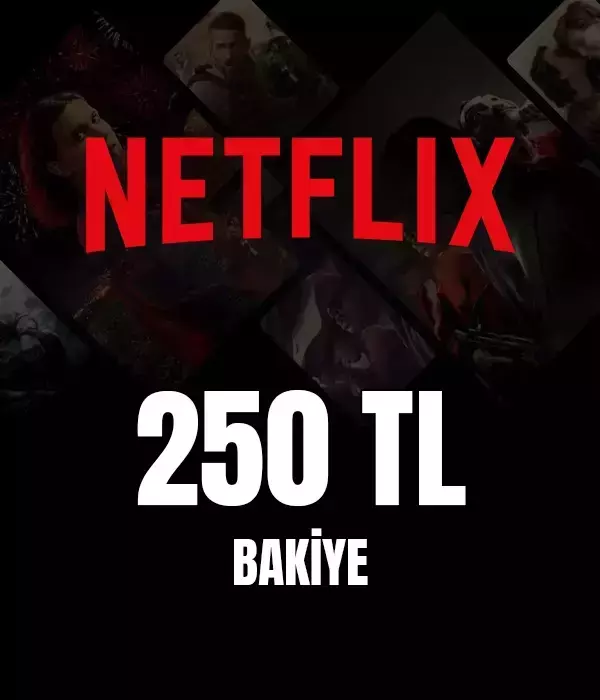 Netflix Hediye Kartı 250 TL