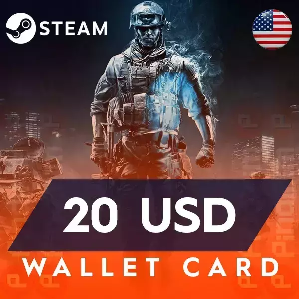 Steam Wallet Card 20 USD
