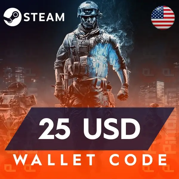 Steam 25 USD Wallet Code