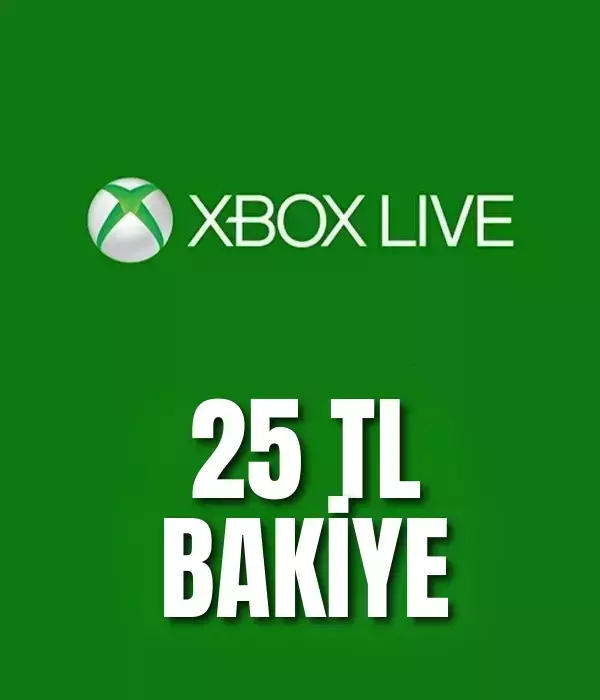 Xbox Live 25 TL Hediye Kartı