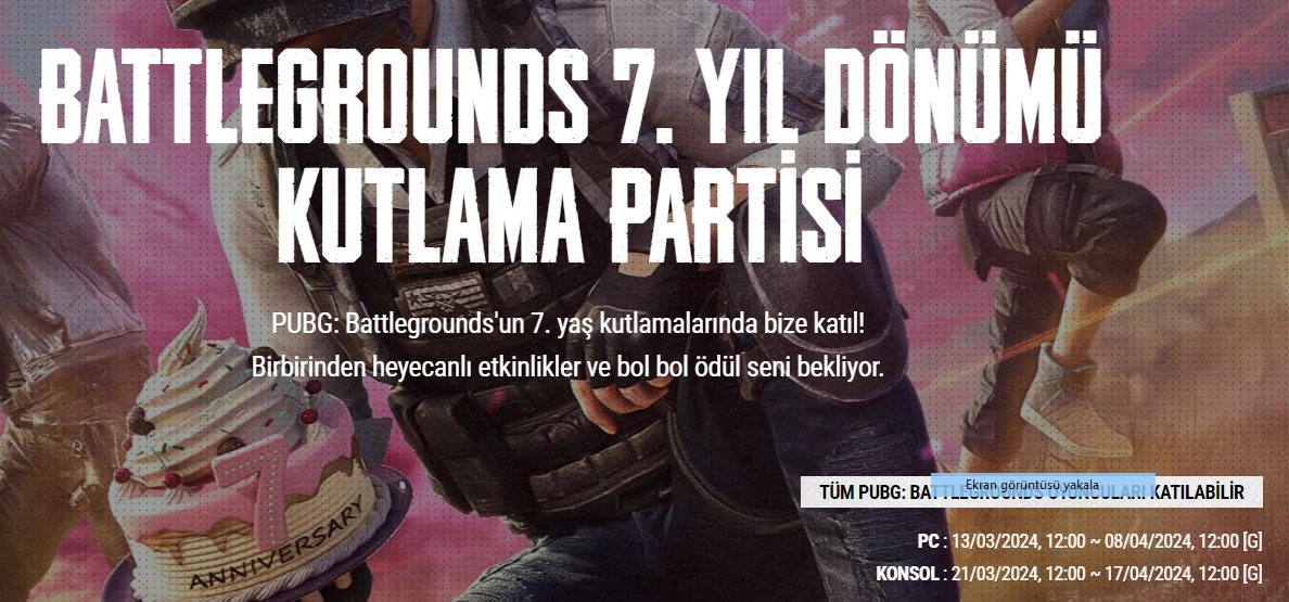 BATTLEGROUNDS 7. YIL DÖNÜMÜ KUTLAMA PARTİSİ