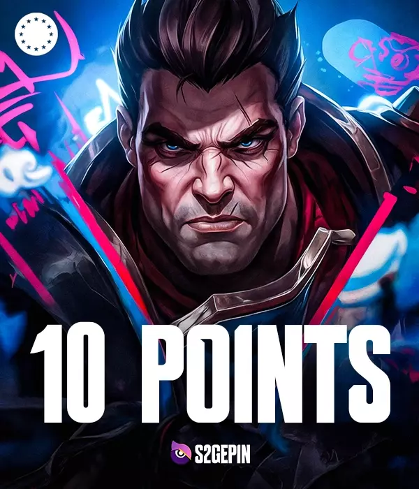 League Of Legends EU West 10 Euro Riot Points