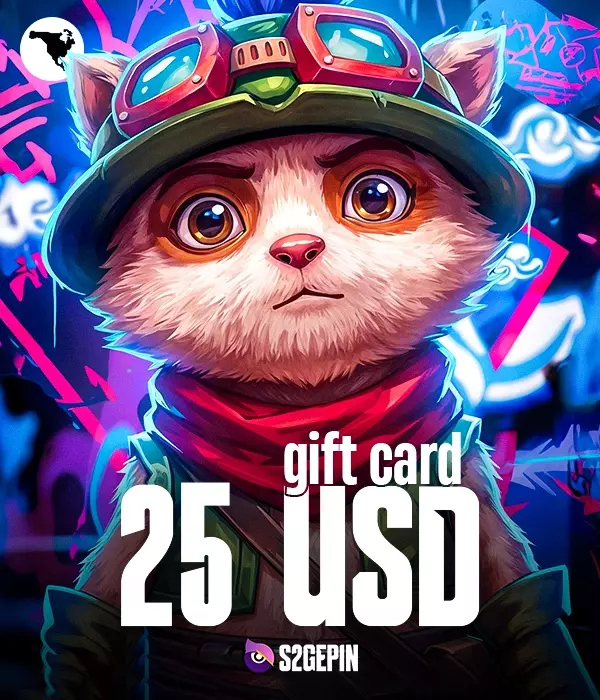 League Of Legends 25 USD Gift Card NA