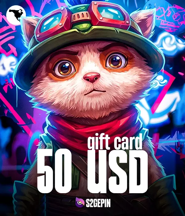 League Of Legends 50 USD Gift Card NA