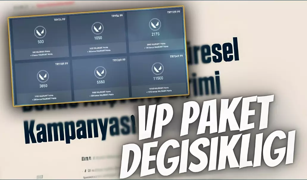 Valorant Türkiye'de VP Bedel Değişikliği 15 KASIM!