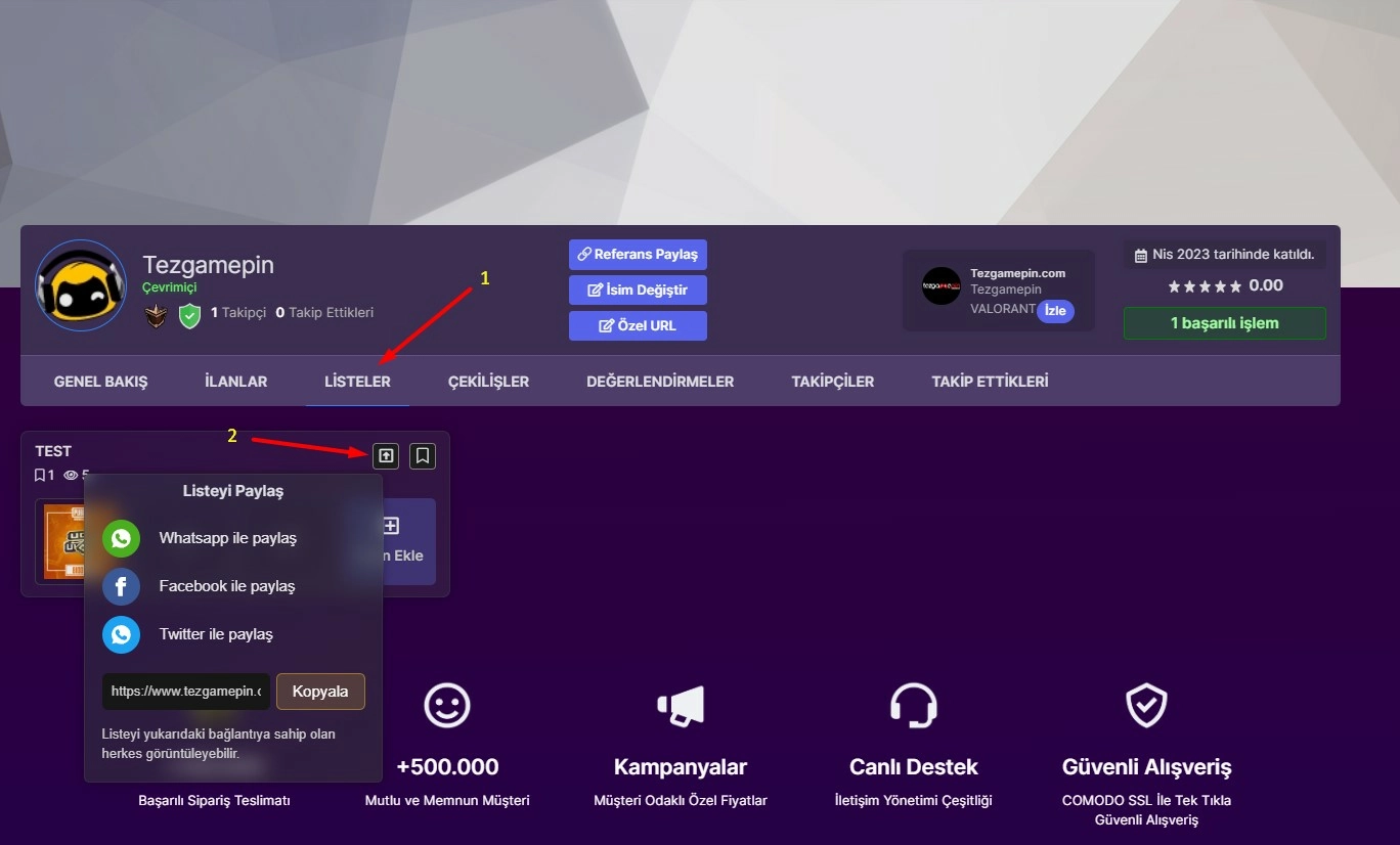 Referans Kazanç Sistemi