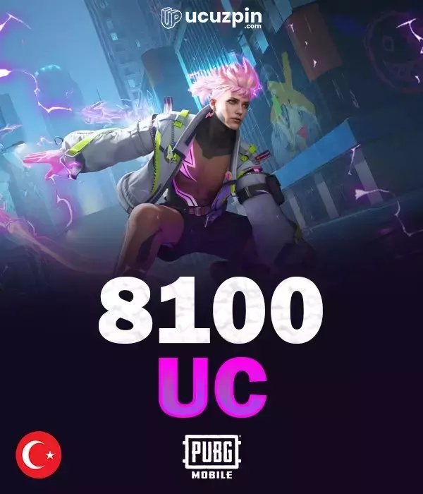 PUBG Mobile 8100 UC TR APİ