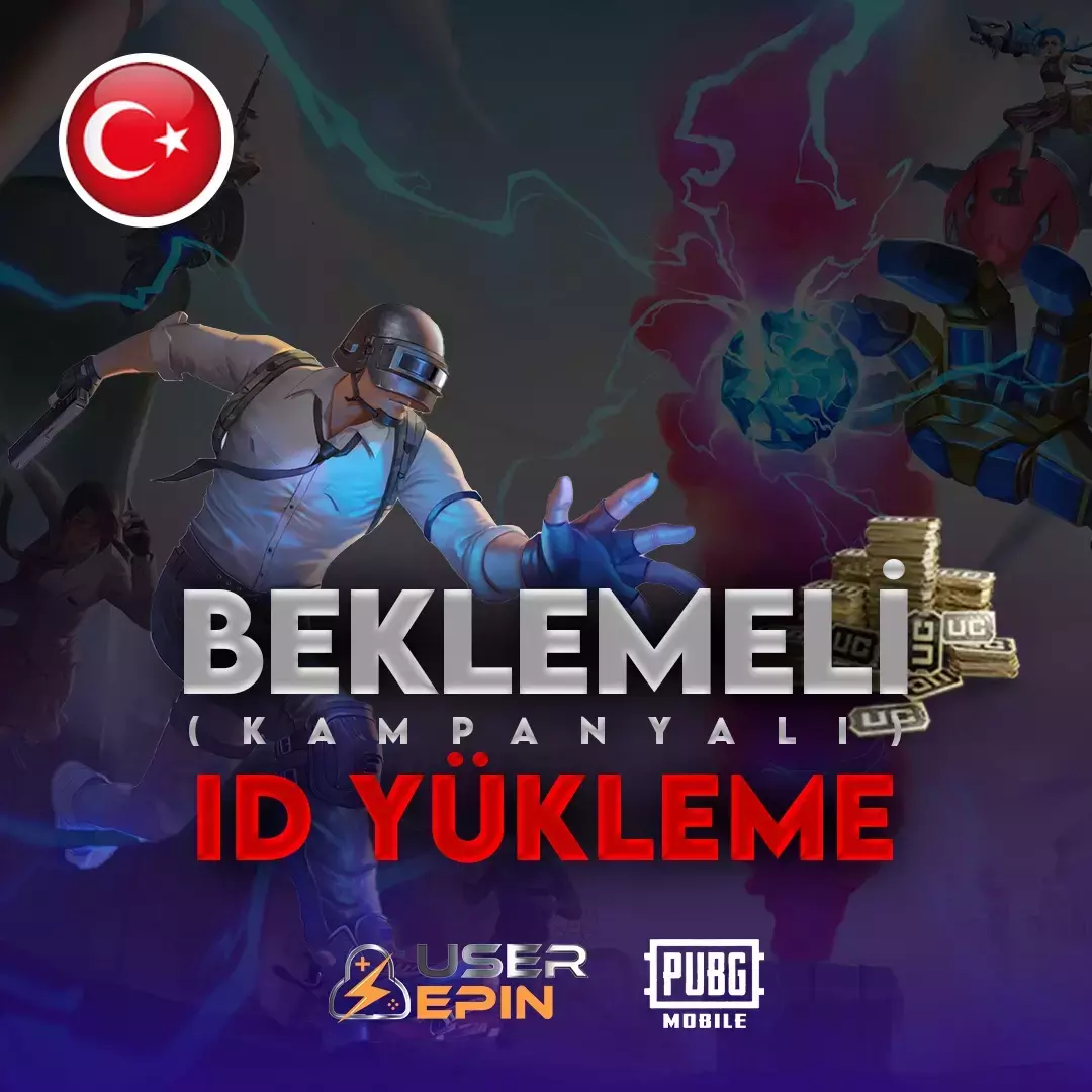 Pubg Mobile Beklemeli (Kampanyalı) UC TR ID