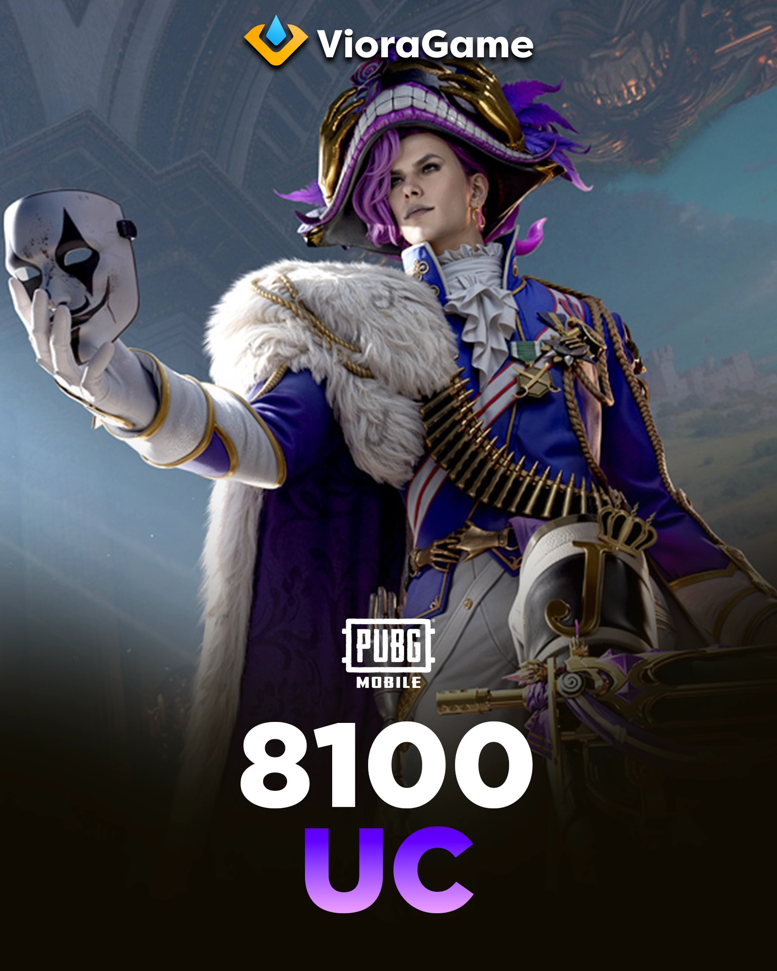 Pubg Mobile 8100 UC Global Epin